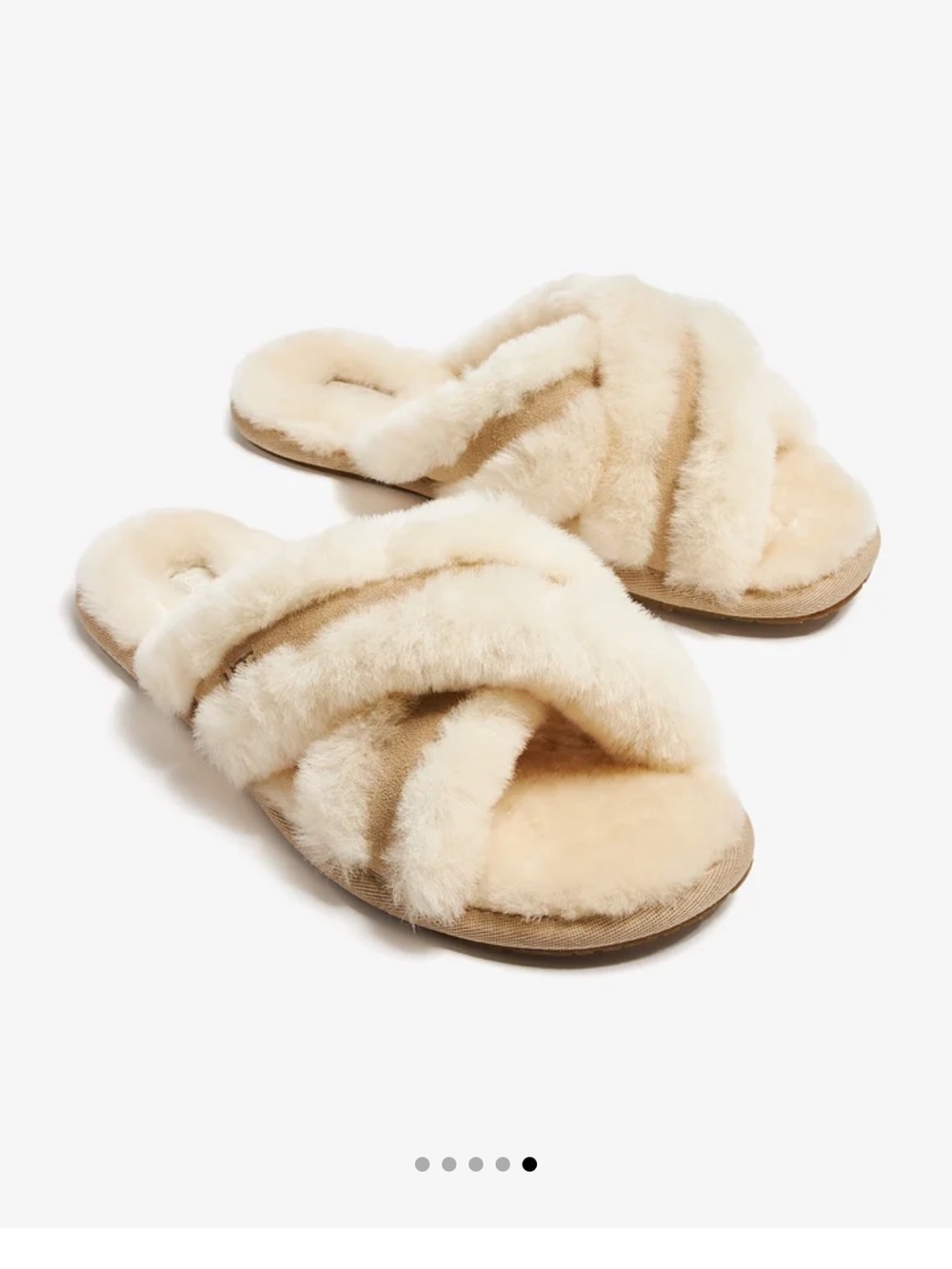 UGG Scuffita Slippers in Cream Plush